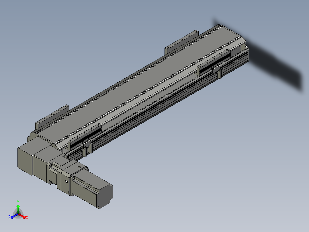 直线模组LHB17-L40-S600-L(B)设计图纸主视图