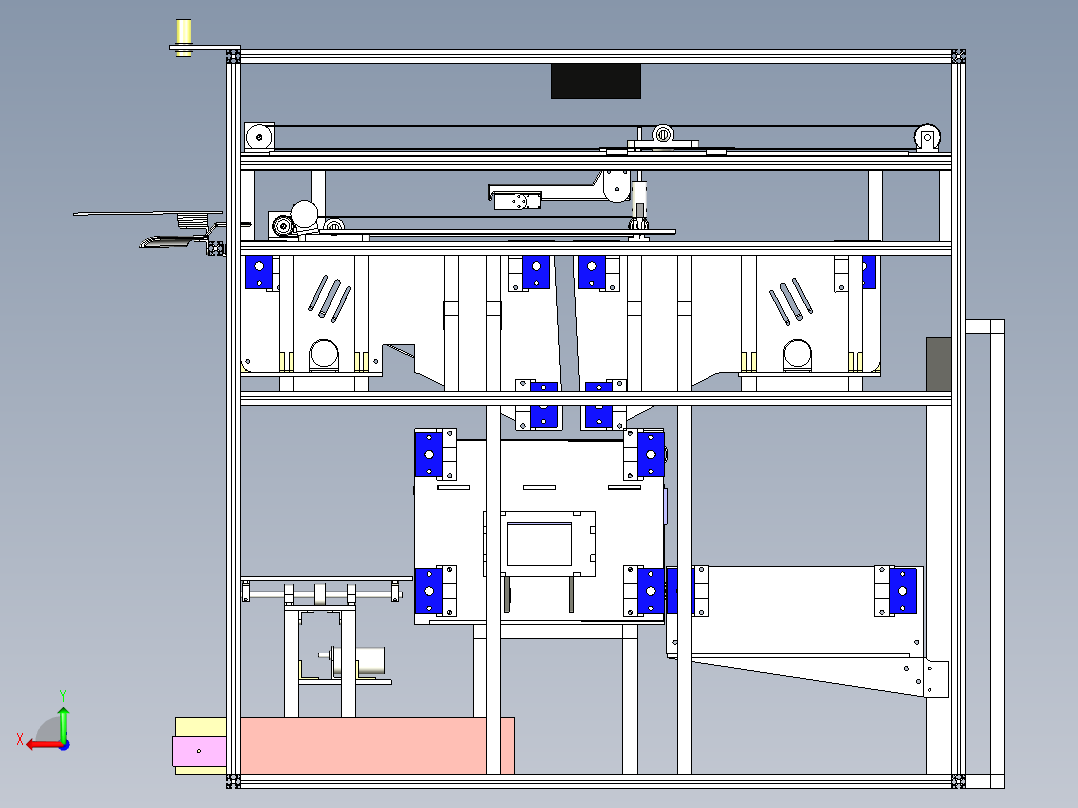 全自动叠衣机后视图