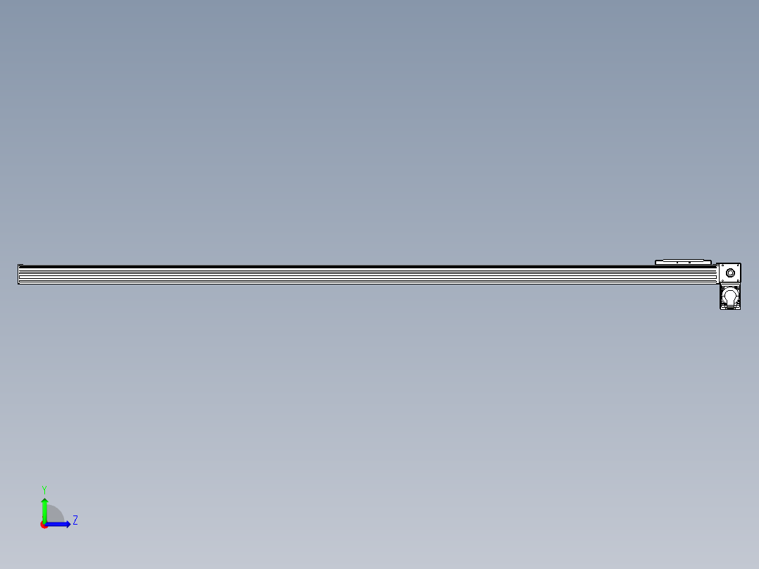 同步带全封闭直线模组TPA-HCB-14D-120-L2000-RP-C-P40-N3左视图