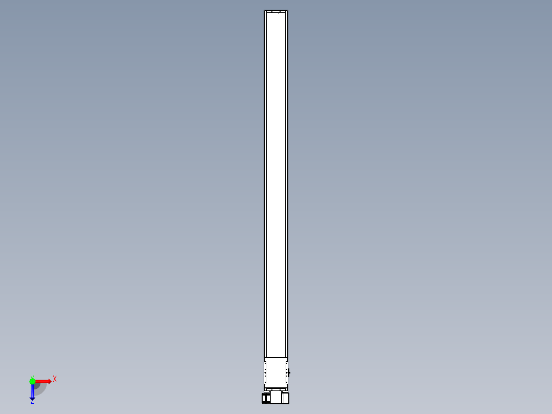 同步带全封闭直线模组TPA-HCB-14D-120-L2000-RP-C-P40-N3俯视图