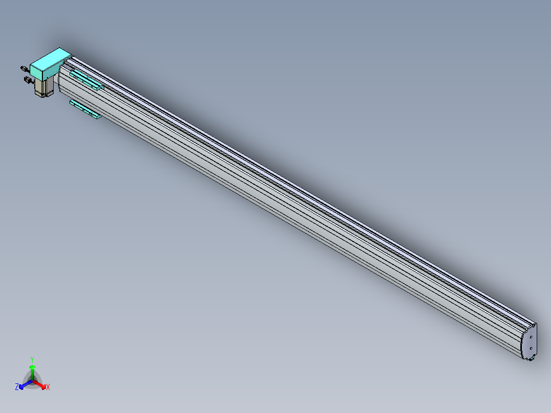 威洛博VBF同步带传动一般环境VBF14-L45-S2100-BRU-ZP40-C3主视图