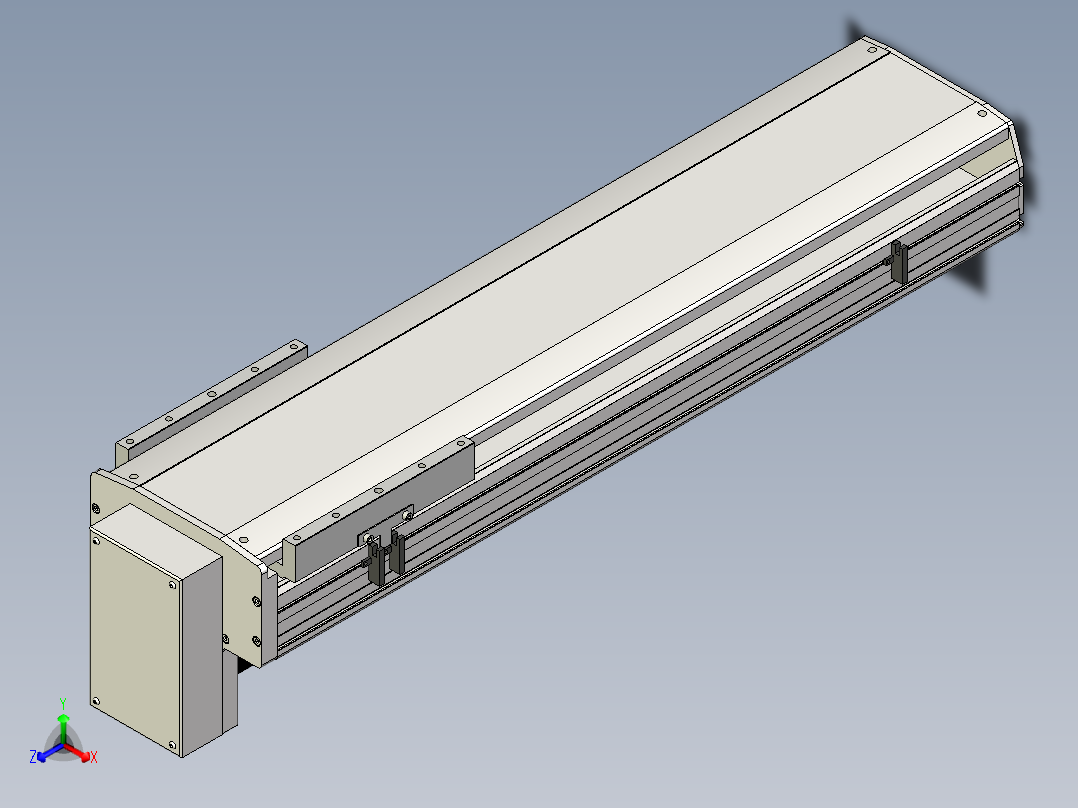 Toyo东佑达直线模组-ETH22-650-BM-400W+煞車正等轴测图
