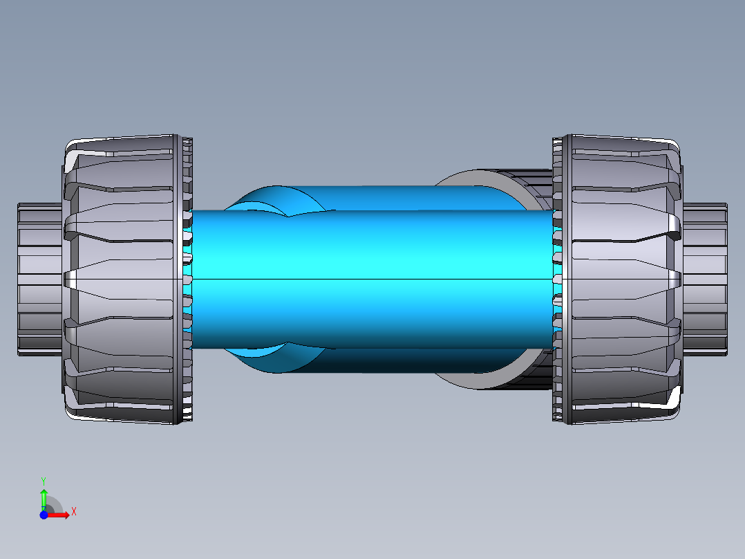 6RVUFT PVC-U透明。BSP螺纹过滤器沙女会结束前视图