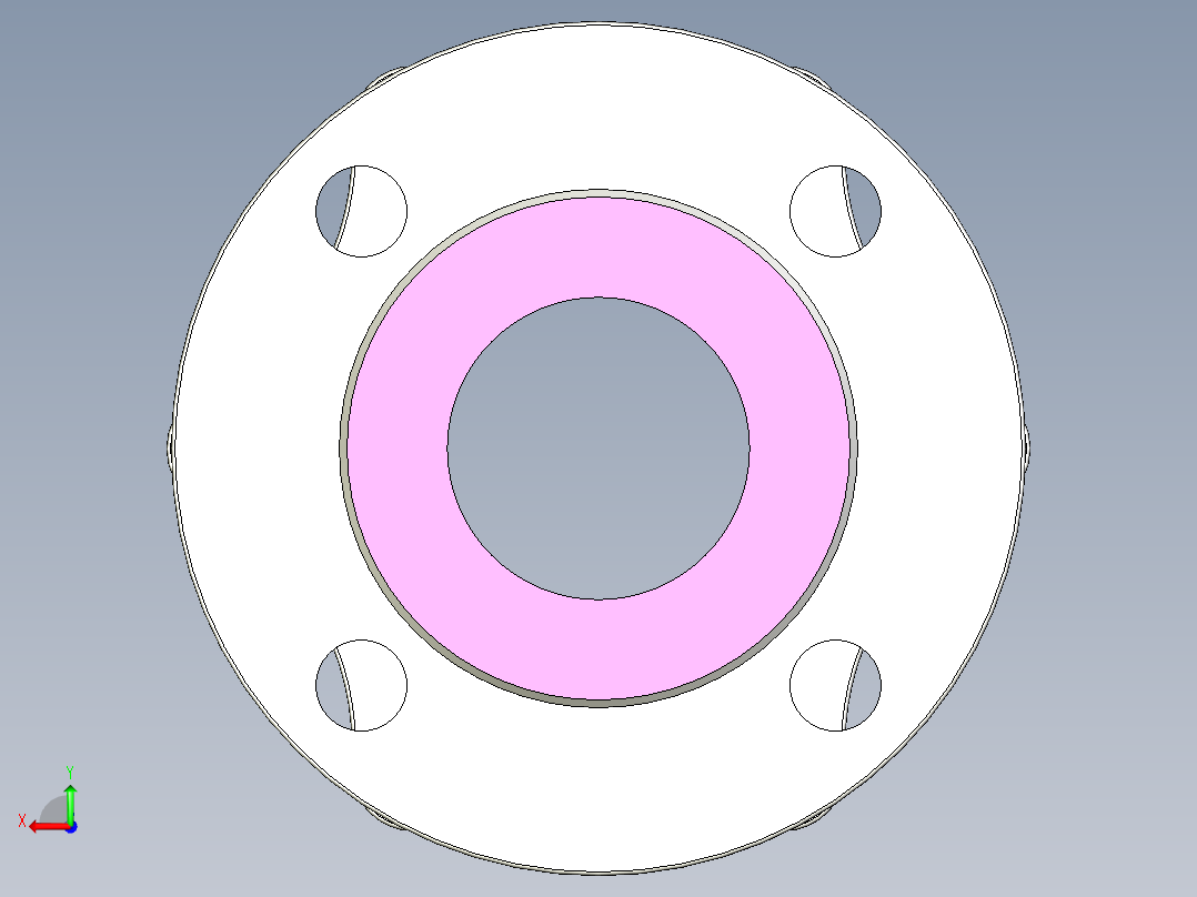 管道手动球阀-水管开关阀-手动阀门User Library-MD52C150DN65-2_MD52C150DN65.FCP后视图