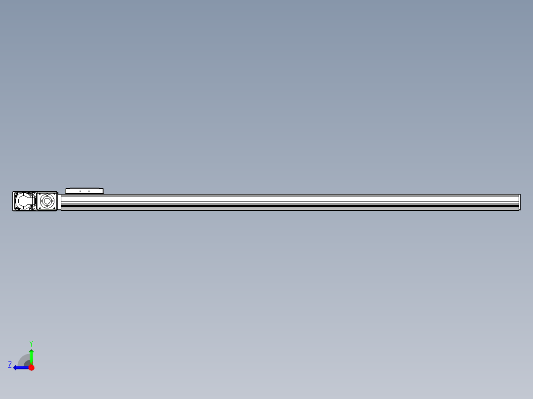 同步带全封闭直线模组TPA-HCB-105D-90-L1350-ML-Y-P20-N3右视图