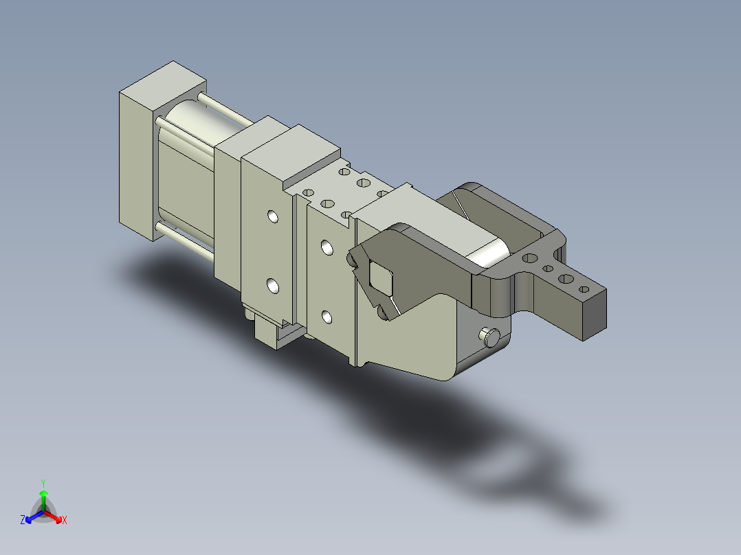 德克斯TUNKERS气缸数模V2 50.1 A10 T12 5~44正等轴测图