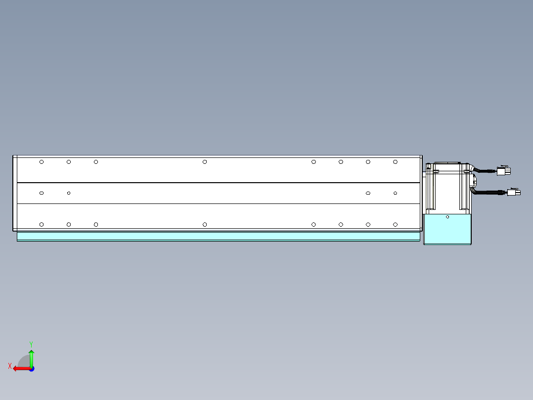威洛博VBC同步带传动一无尘环境VBC14-L45-S450-BLD-ZP75-C3后视图