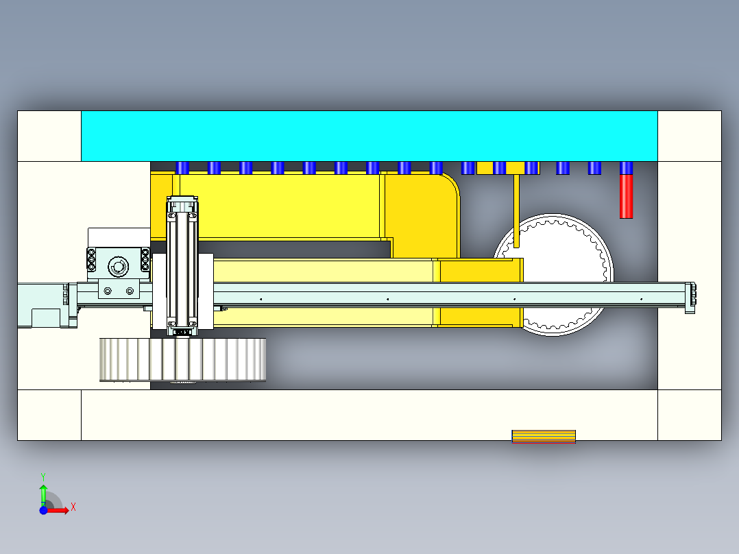 UG磁针存取机构前视图