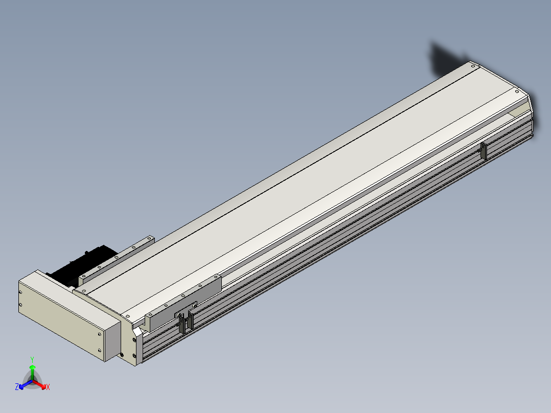 Toyo东佑达直线模组-ETH22-950-BR-750W+煞車正等轴测图