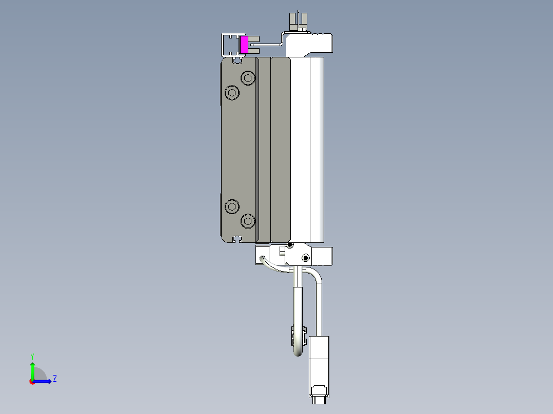 威洛博VL系列直线电机模组-2VL14S1-S1550左视图