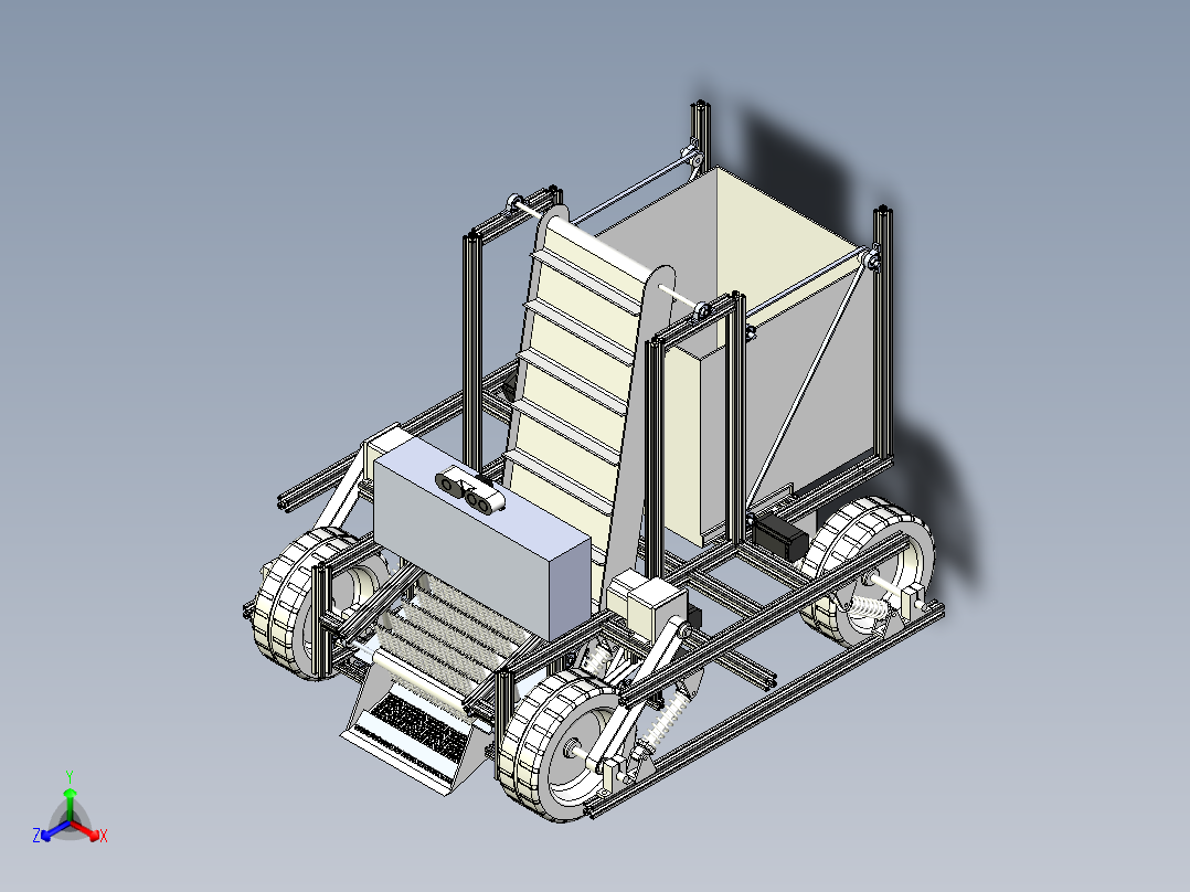 沙滩垃圾自动清理车主视图