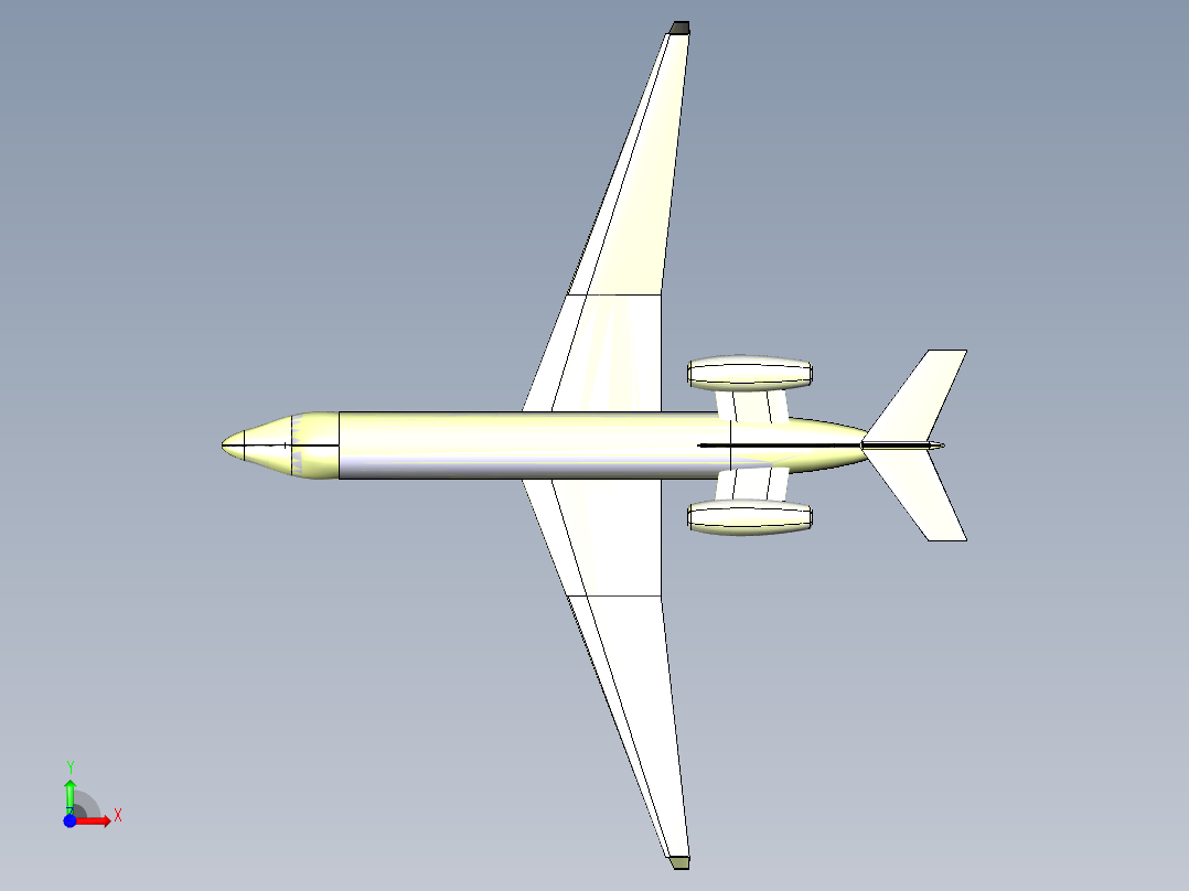 B2004394-EMBARER 135飞机前视图