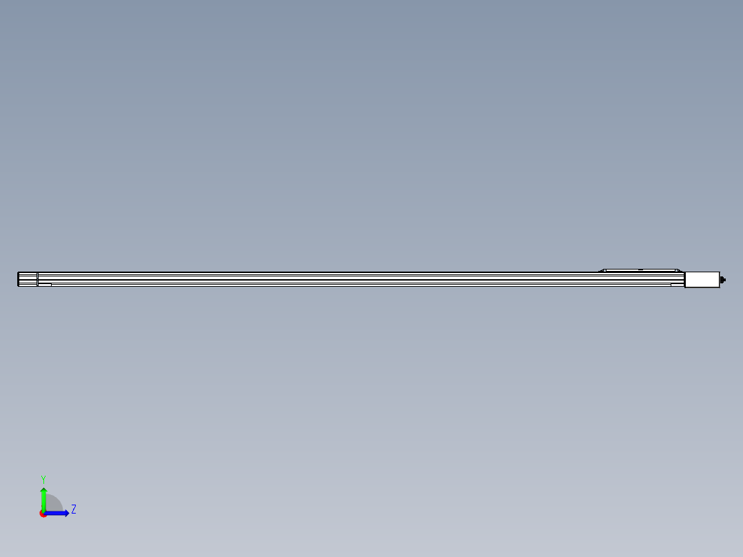 Toyo东佑达直线模组-M65-M-2500-L-M40-C4左视图