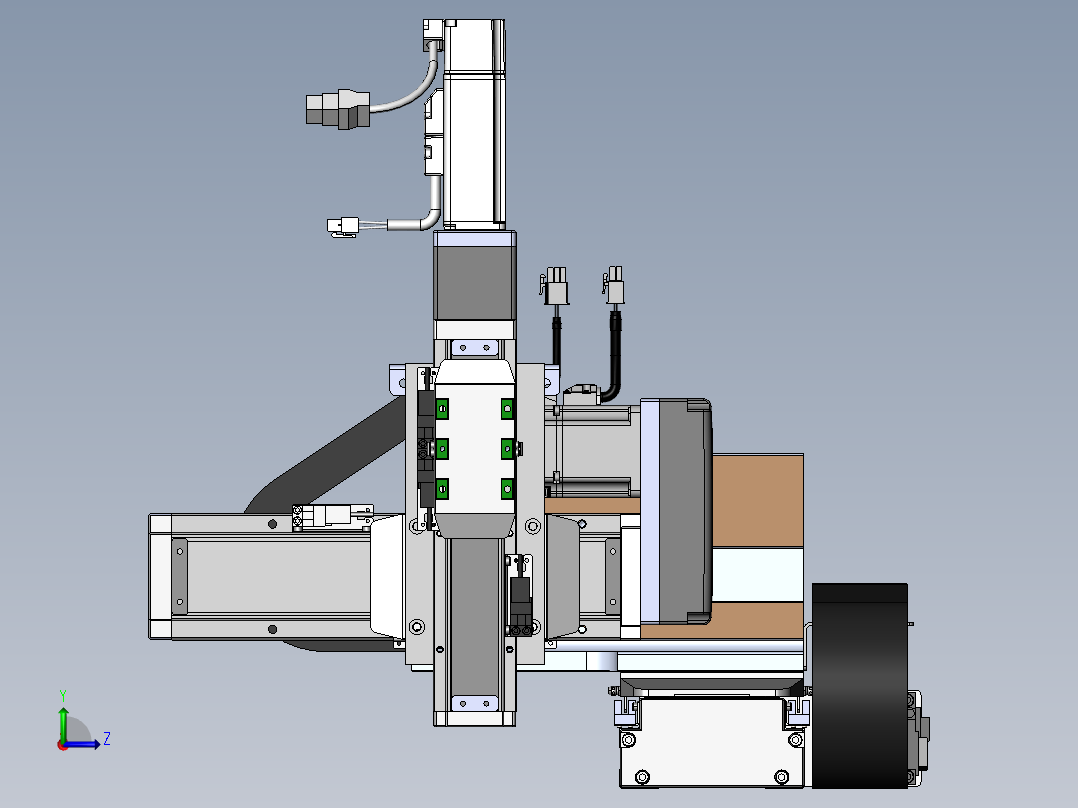内嵌直交机械手XYG系列XYG432-A3左视图