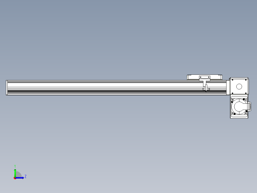 同步带全封闭直线模组TPA-HCB-105D-90-L600-RP-C-P20-N3左视图