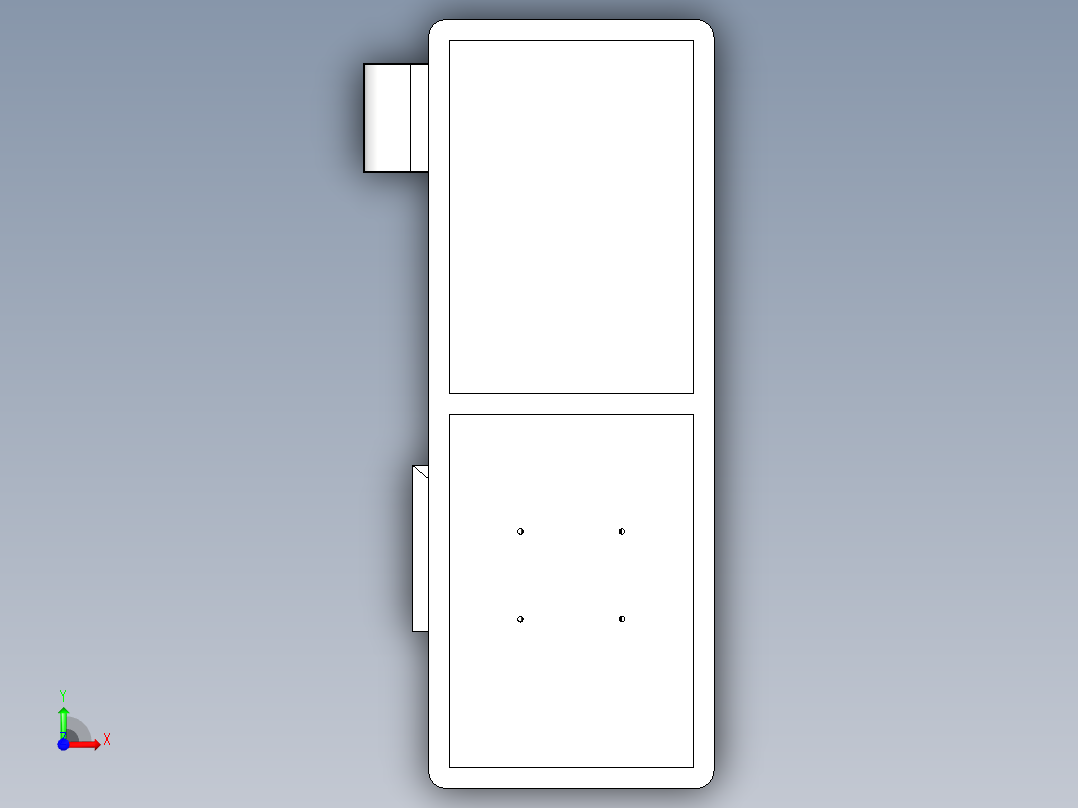 玉米脱粒机前视图