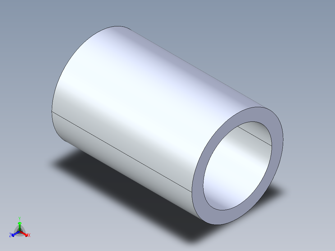 聚氯乙烯配件10-Sch80_Coupling_SxS_829-007 _0.75in正等轴测图