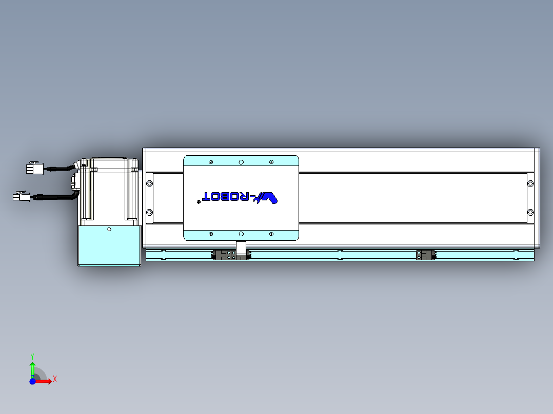 威洛博VBC同步带传动一无尘环境VBC14-L45-S250-BLU-ZP75-C3前视图