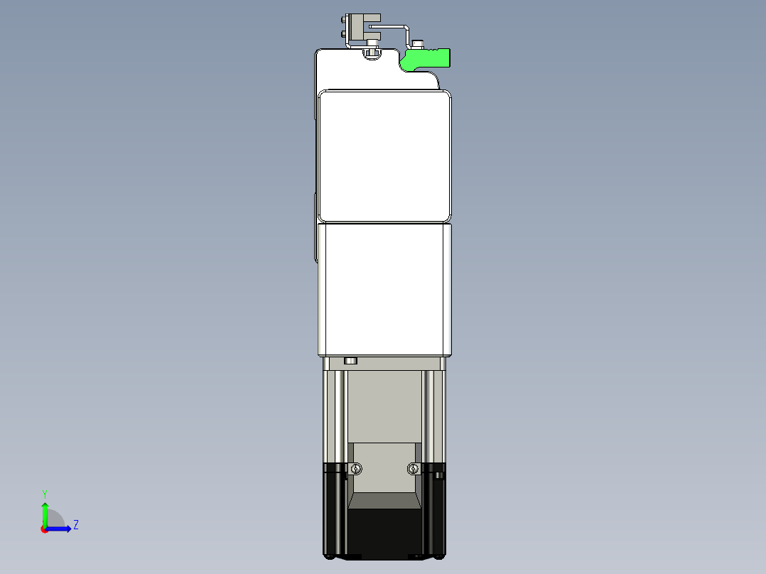 同步带滑台-半封闭B10-L90-S650-L-P40-D3左视图