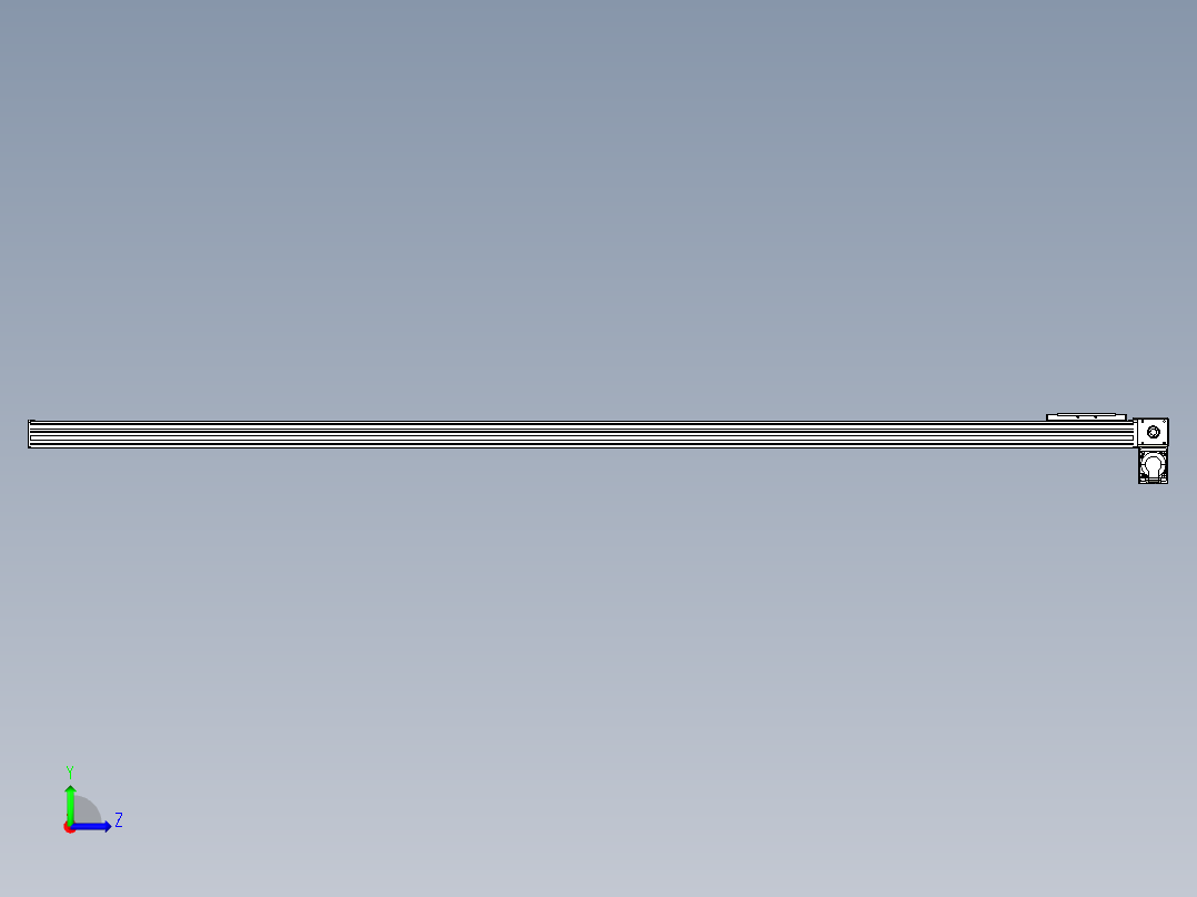 同步带全封闭直线模组TPA-HCB-14D-120-L2250-RP-C-P40-N3左视图