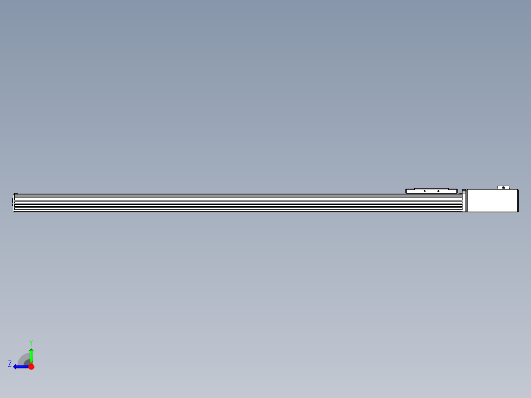 同步带全封闭直线模组TPA-HCB-110D-90-L1100-ML-C-P40-N3右视图