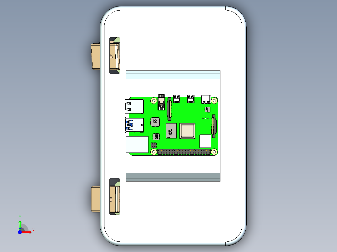 双足步行机器人前视图