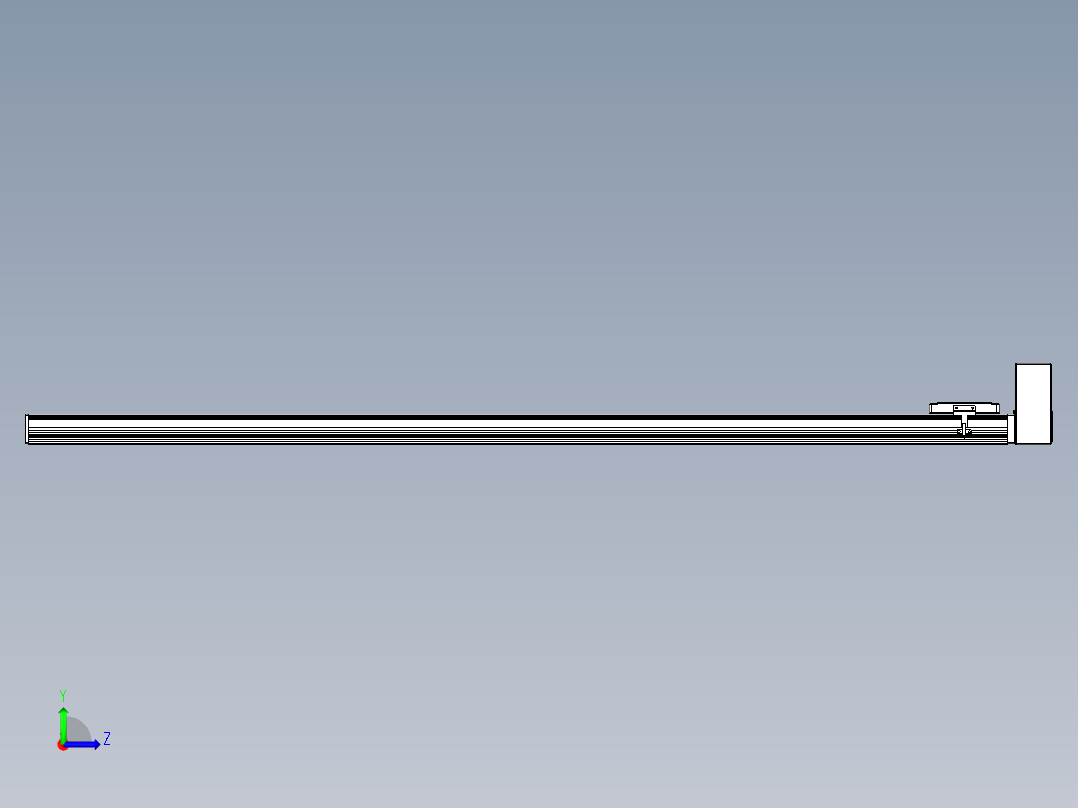 同步带全封闭直线模组TPA-HCB-105D-90-L1600-LU-C-P20-N3左视图