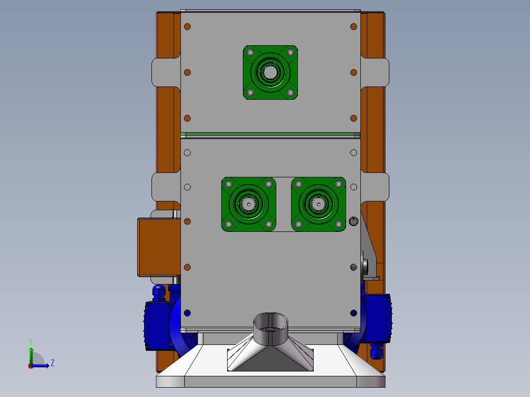 B3_双轴螺旋输送机左视图