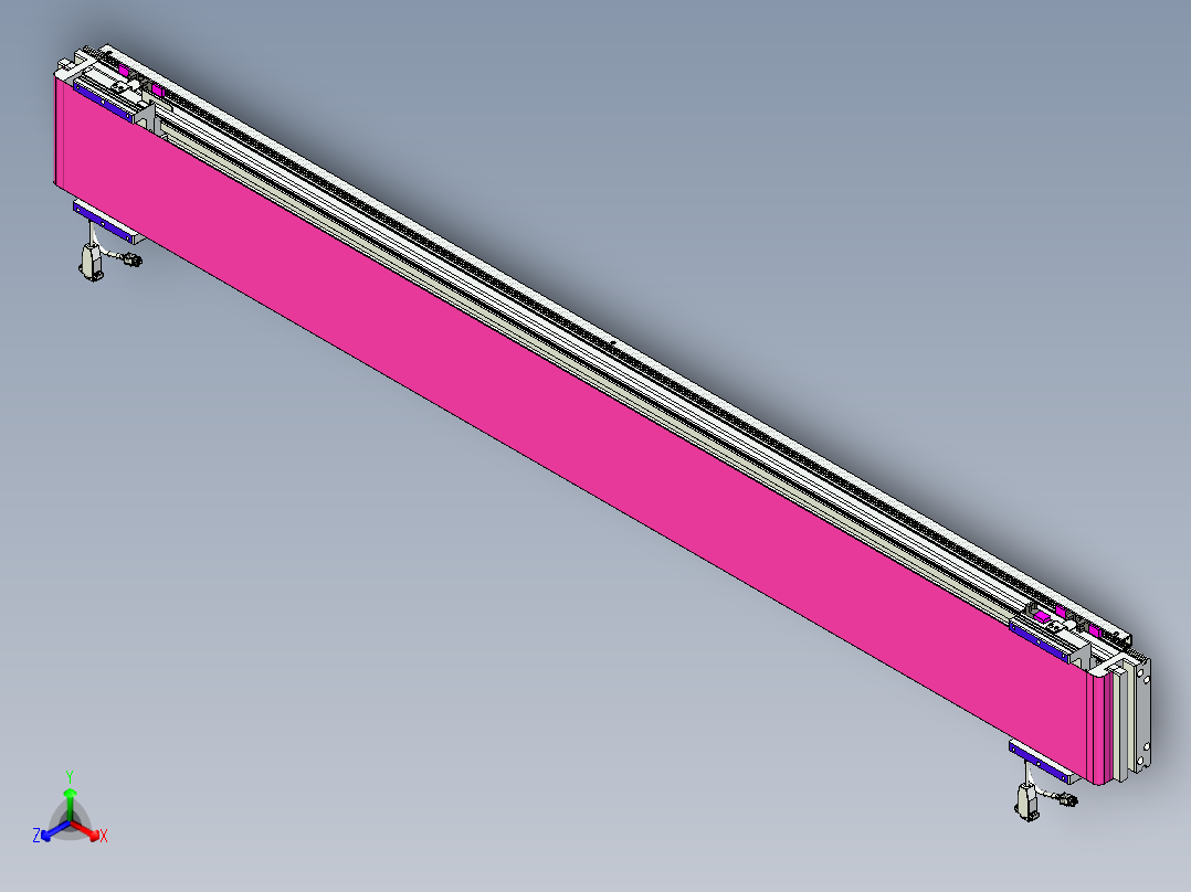 威洛博VL系列直线电机模组-2VL17E1-S1550正等轴测图