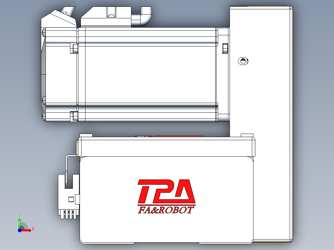 同步带全封闭直线模组TPA-HCB-110D-90-L600-LU-C-P40-N3前视图