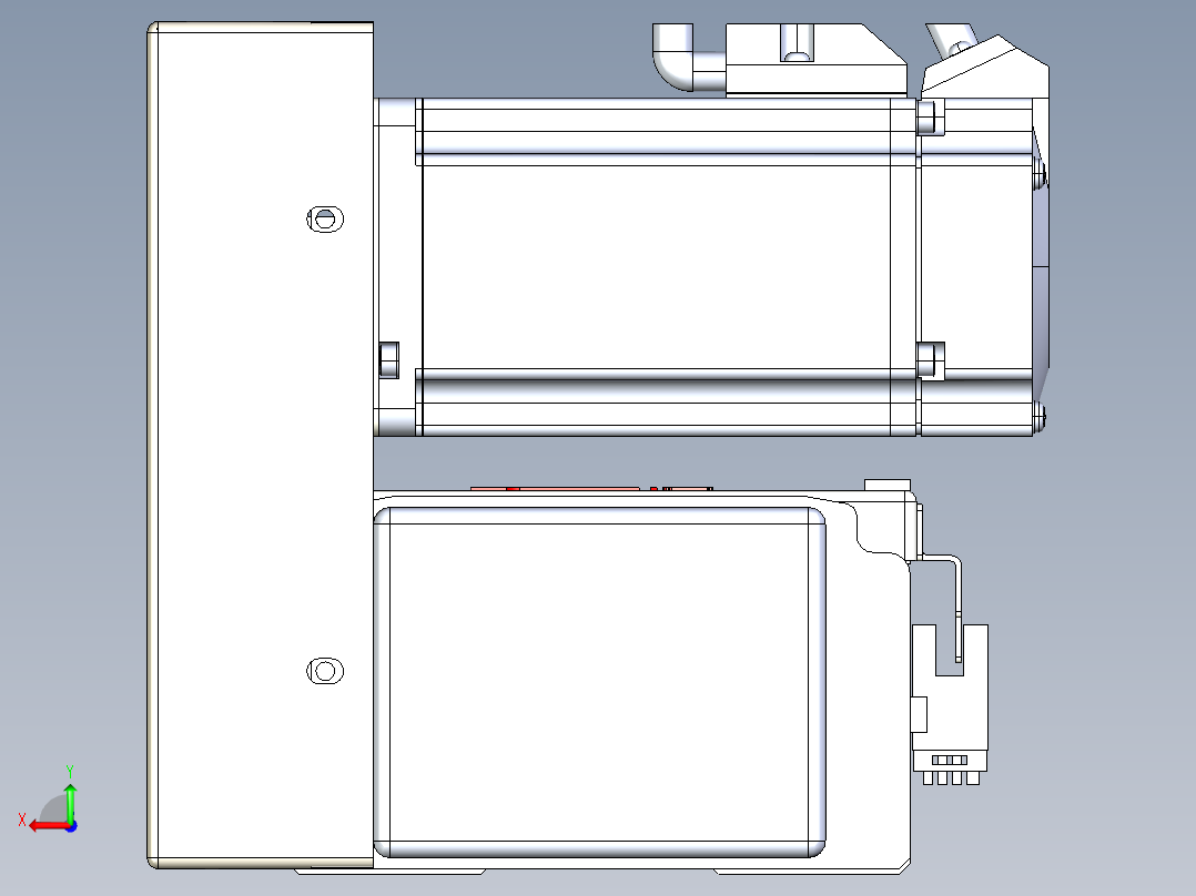 同步带全封闭直线模组TPA-HCB-110D-90-L600-LU-C-P40-N3后视图