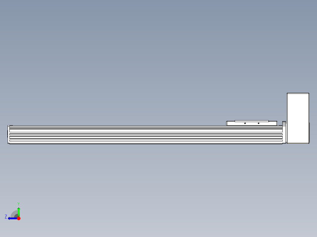 同步带全封闭直线模组TPA-HCB-110D-90-L600-LU-C-P40-N3右视图
