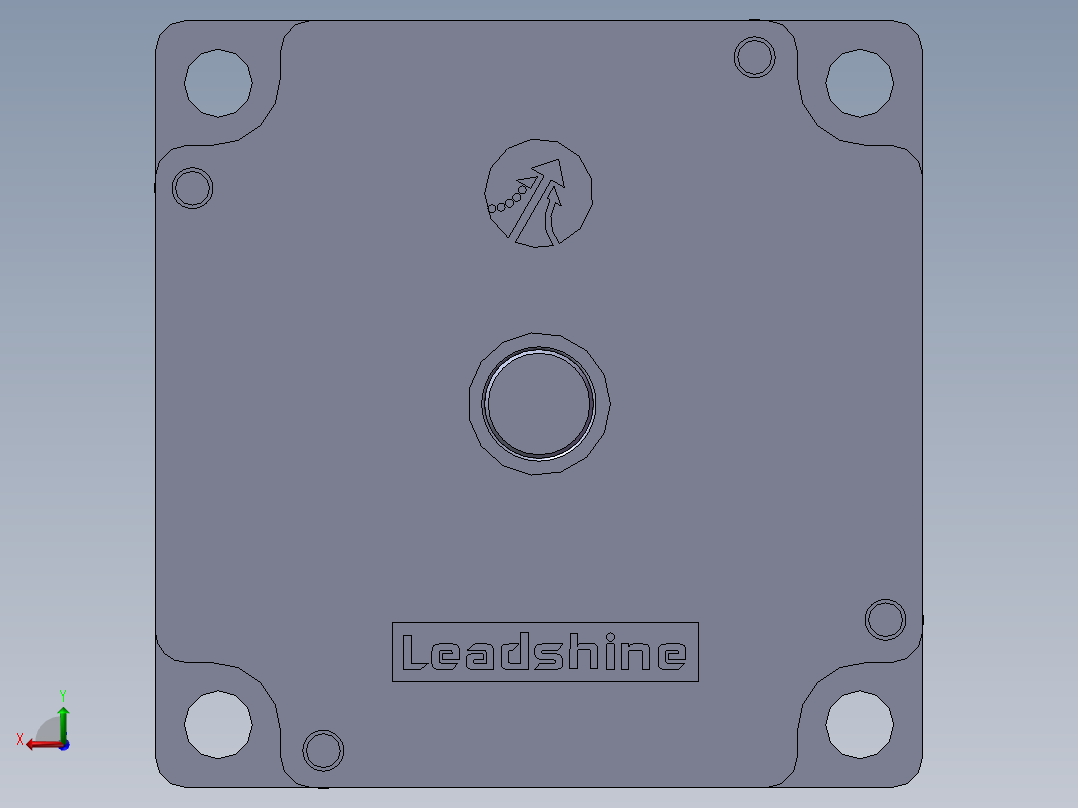 雷赛步进电机57CM26后视图