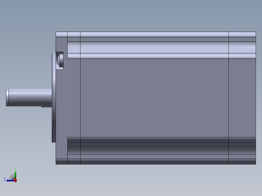 雷赛步进电机57CM26右视图