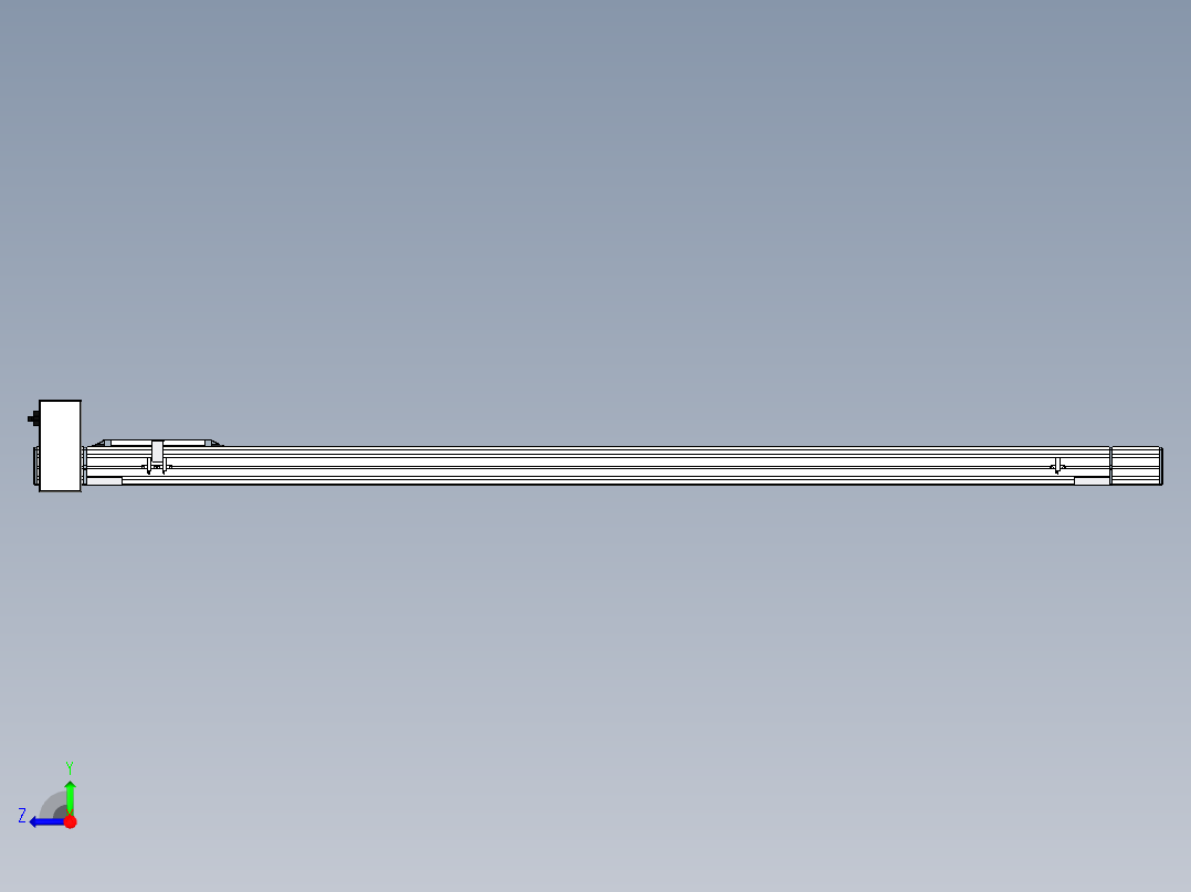 Toyo东佑达直线模组-M65-S-1500-RU-M40-C4右视图