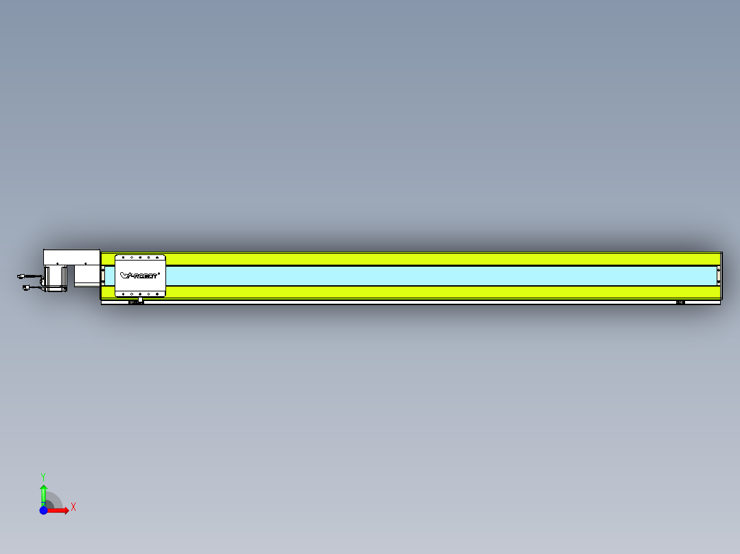 威洛博VBC同步带传动一无尘环境VBC17-L45-S1900-BR-ZP75-C3前视图