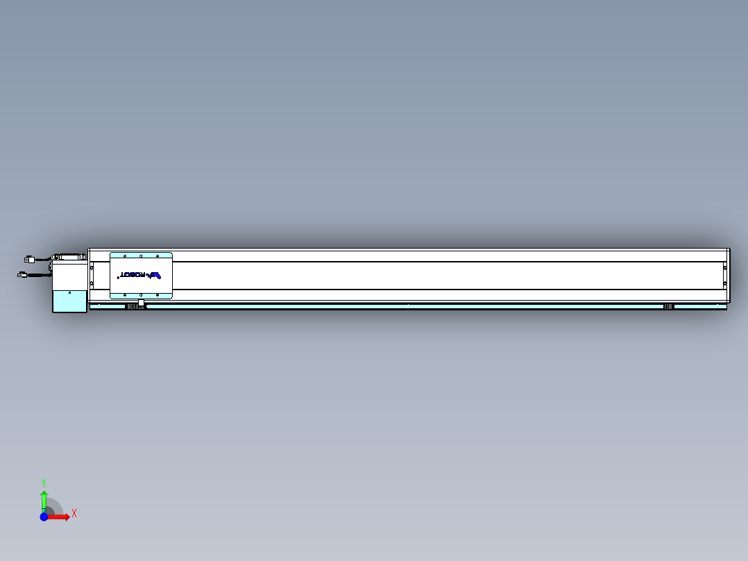 威洛博VBC同步带传动一无尘环境VBC14-L45-S1350-BLD-ZP75-C3前视图