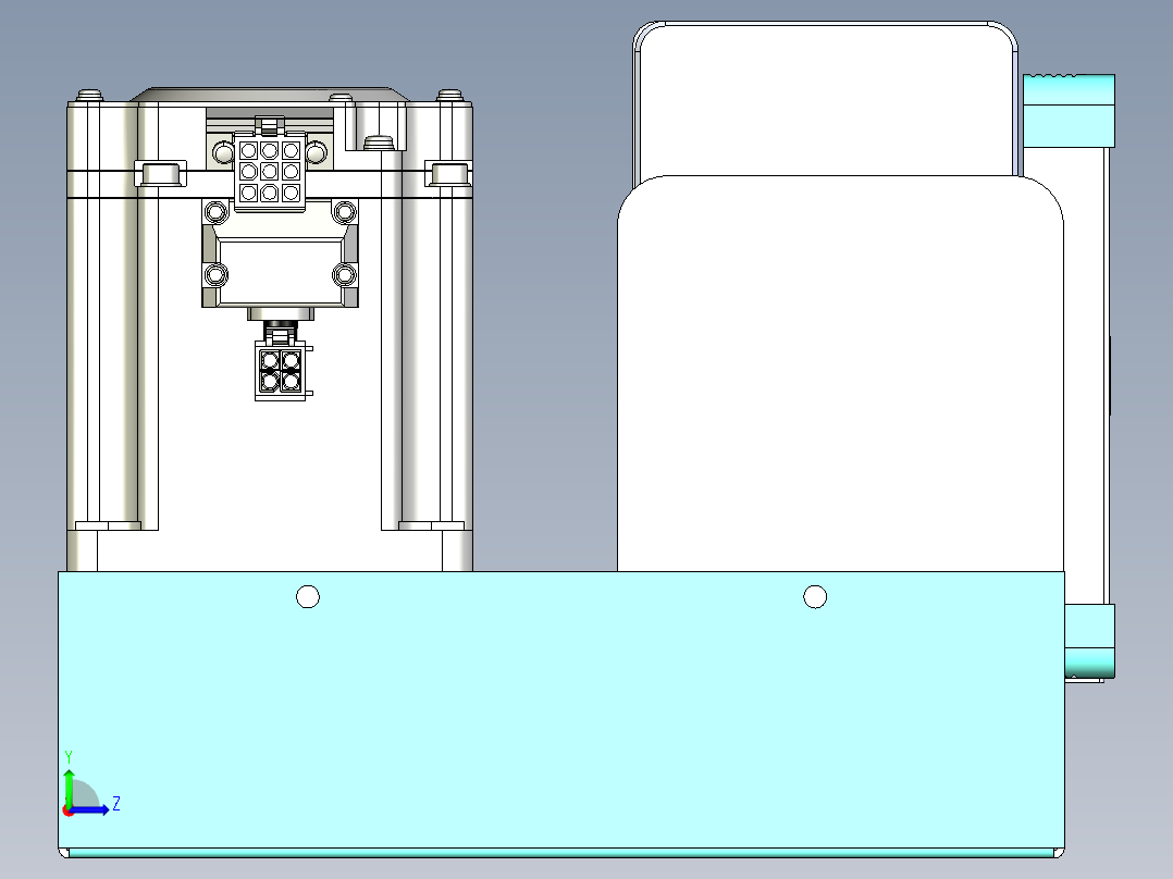 威洛博VBC同步带传动一无尘环境VBC14-L45-S1350-BLD-ZP75-C3左视图
