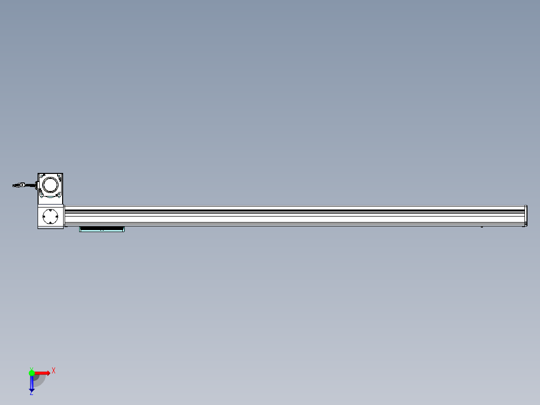 威洛博VBC同步带传动一无尘环境VBC14-L45-S1350-BLD-ZP75-C3俯视图