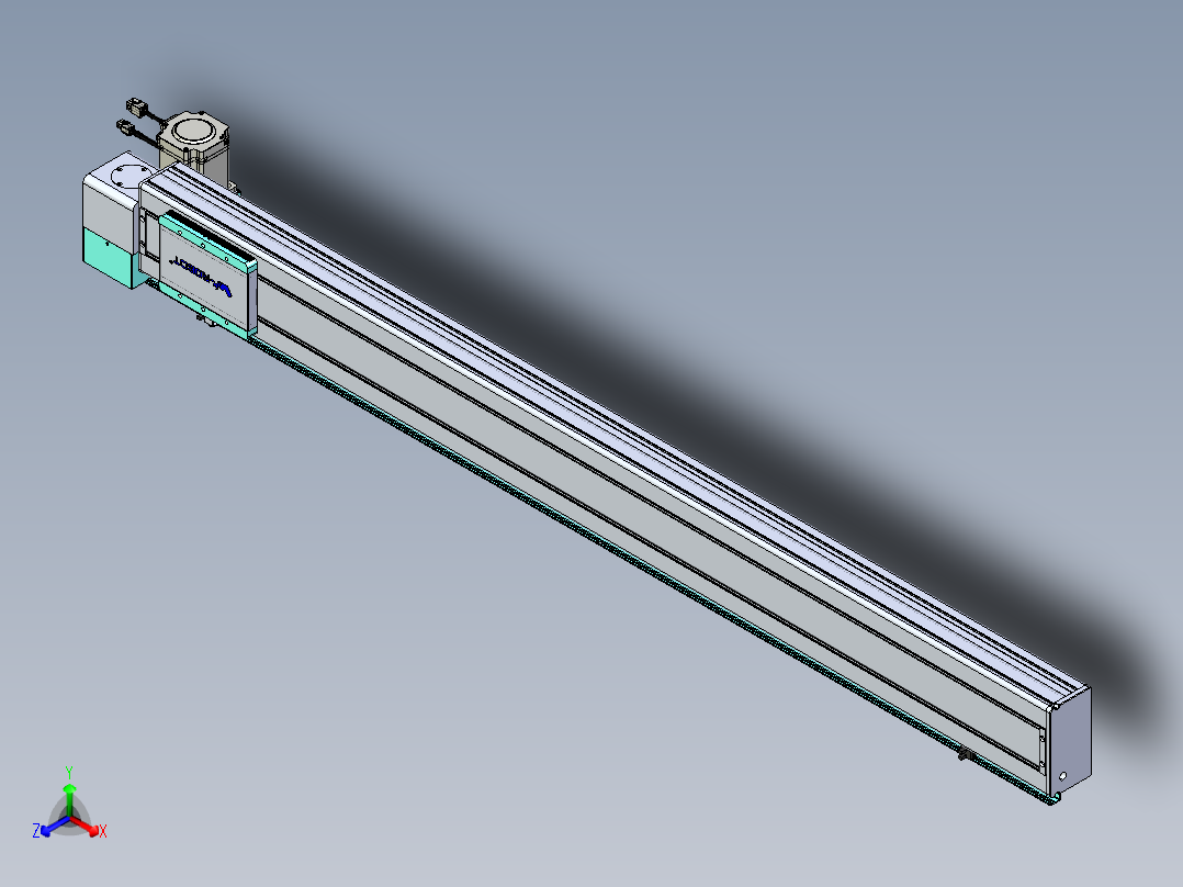威洛博VBC同步带传动一无尘环境VBC14-L45-S1350-BLD-ZP75-C3正等轴测图
