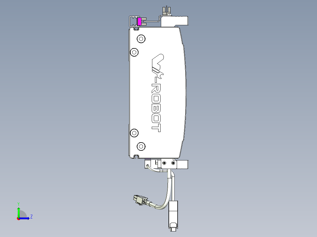 威洛博VL系列直线电机模组-2VL22H3-S100左视图