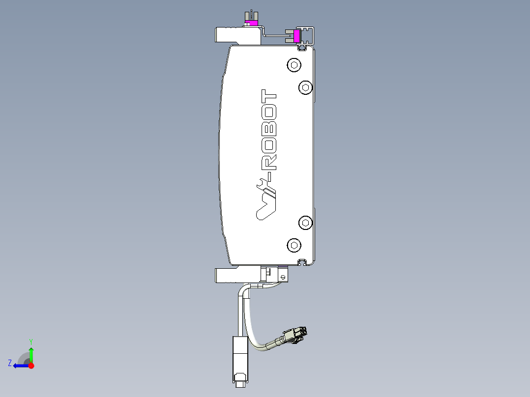 威洛博VL系列直线电机模组-2VL22H3-S100右视图