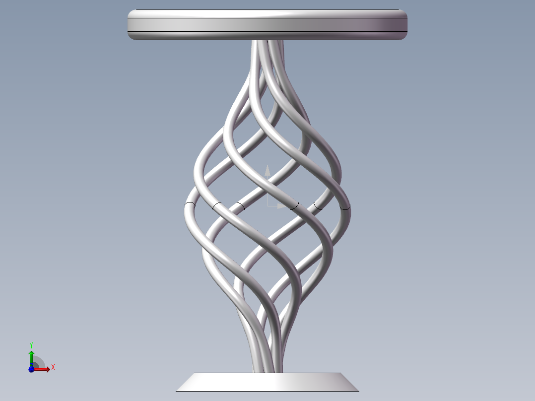 花瓶设计前视图