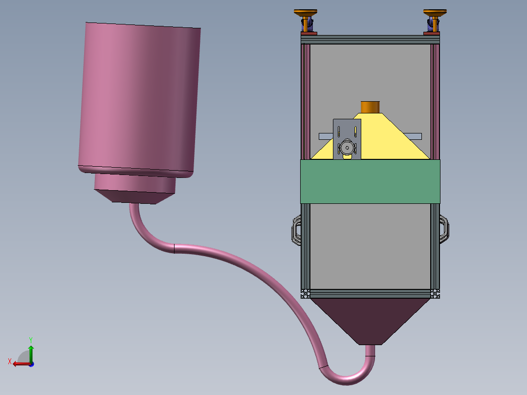 静电涂覆后视图