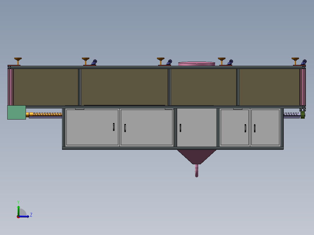 静电涂覆左视图