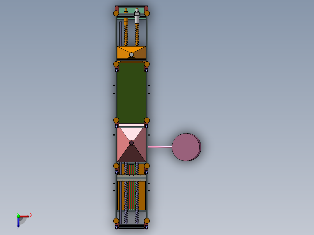 静电涂覆俯视图