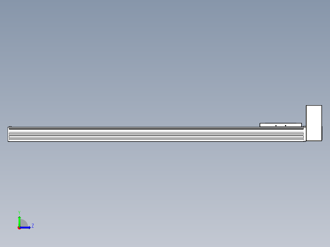同步带全封闭直线模组TPA-HCB-120D-90-L1000-LU-C-P40-N3左视图