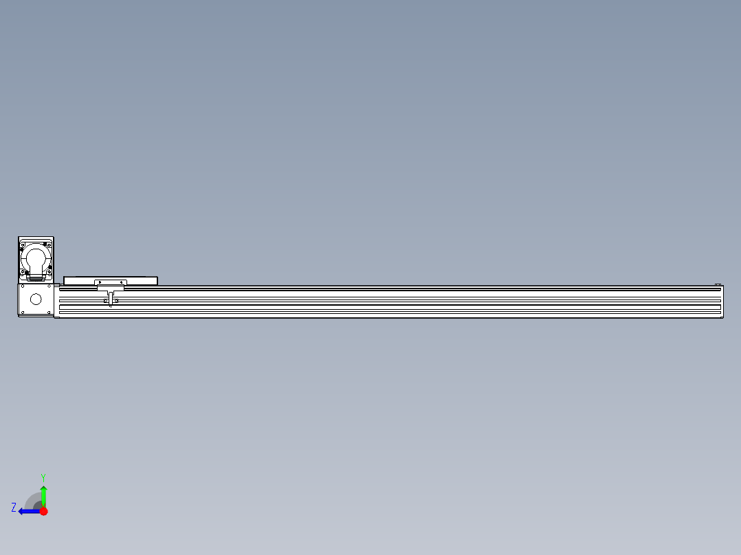 同步带全封闭直线模组TPA-HCB-120D-90-L1000-LU-C-P40-N3右视图