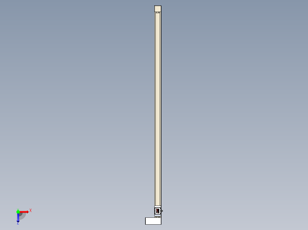 同步带全封闭直线模组TPA-HCB-65S-90-L1800-ML-C-P10-N3俯视图