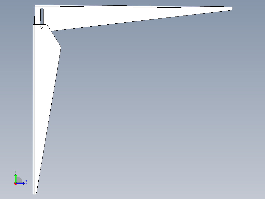 折叠式控制台左视图
